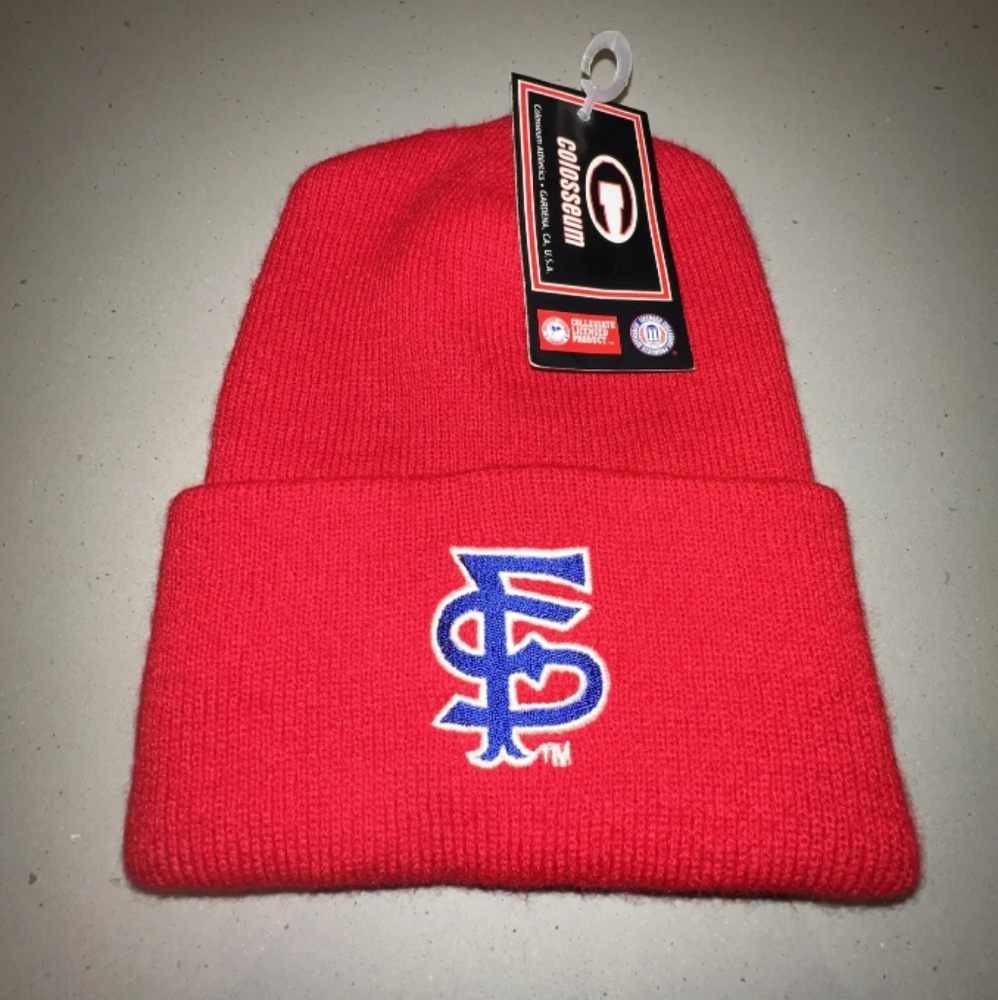 Fresno State Bulldogs Adult One Size NCAA Clolosseum Beanie Hat Cap Vintage